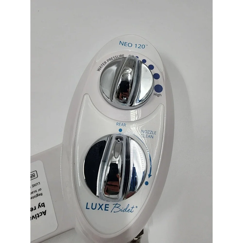 LUXE Bidet Neo 120 White Self Cleaning Nozzle Toilet Attachment Non-Electric